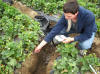 Collecting Soil Samples with HS Intern - Connor Lynch